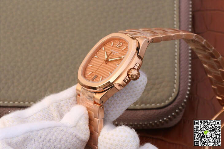 Patek Philippe Nautilus Ladies 7118-1R-010 PF Factory Honey Gold Dial