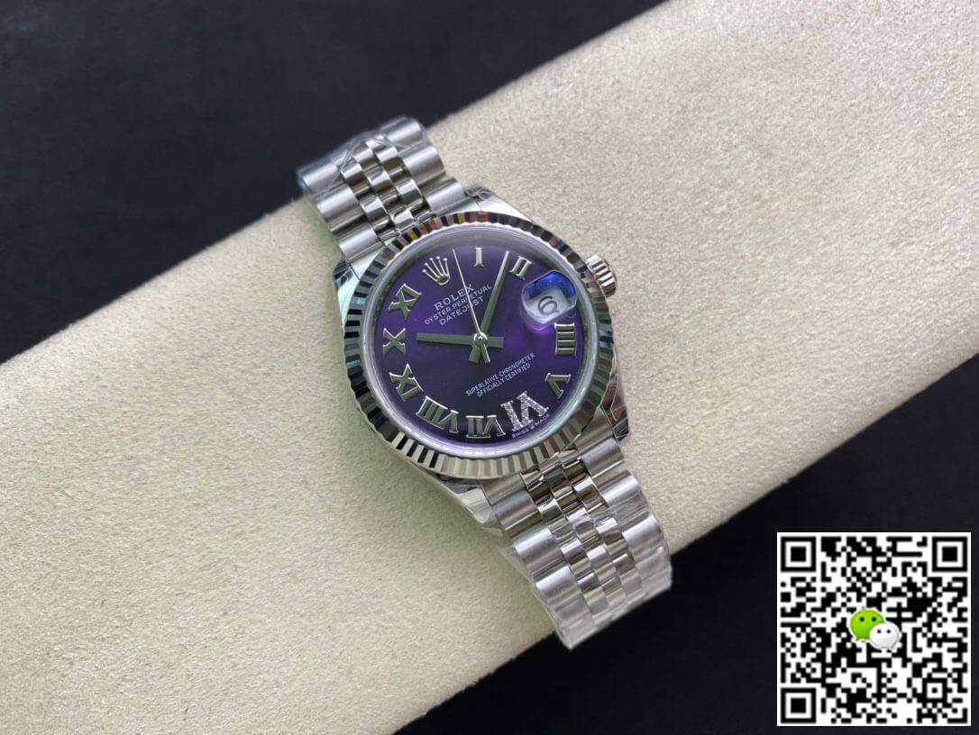 Rolex Datejust M178274-0088 31MM EW Factory Purple Dial