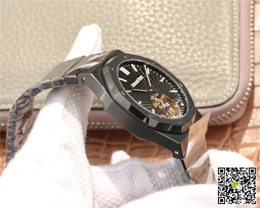 Audemars Piguet Royal Oak Tourbillon Extra Thin 26522CE.OO.1225CE.01 R8 Factory Black Dial