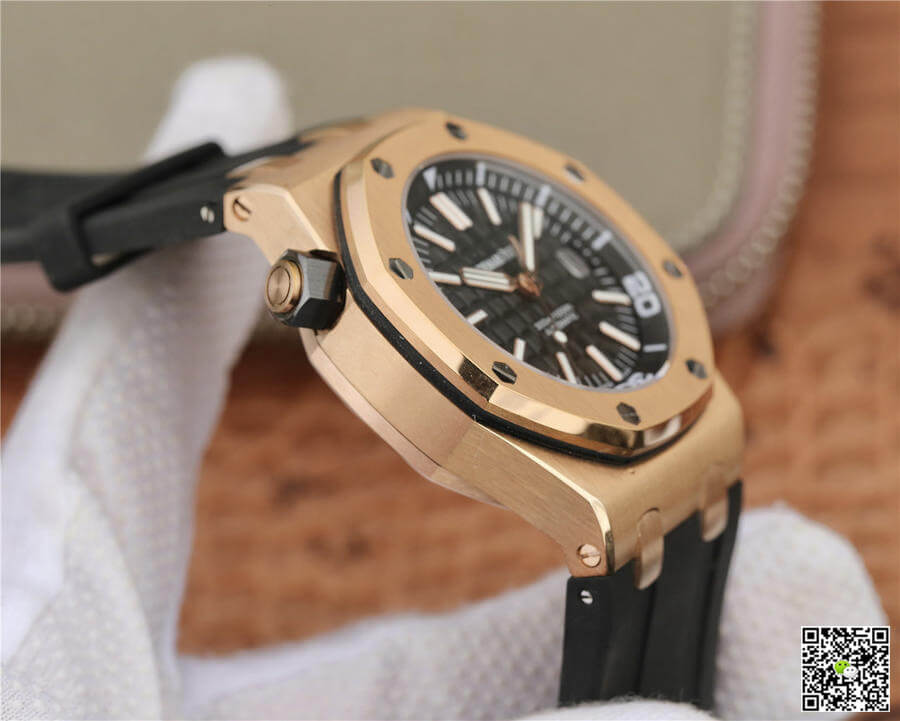 Audemars Piguet Royal Oak Offshore 15710 JF Factory V8 Rose Gold Black Dial
