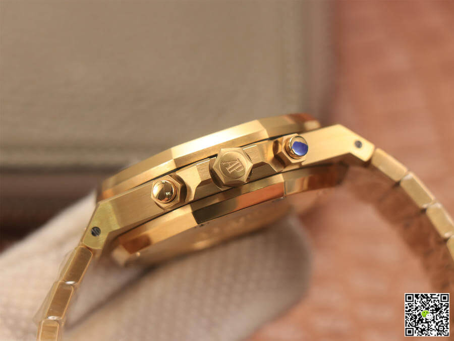 Audemars Piguet Royal Oak Chronograph 26331 OM Factory V2 Yellow Gold Black Dial