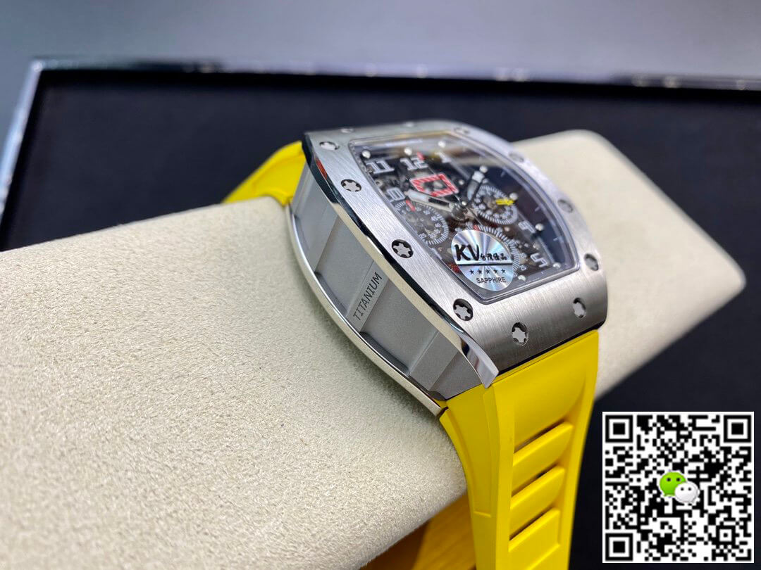Richard Mille RM11 KV Factory Titanium Yellow Strap