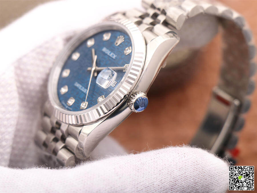 Rolex Datejust M126234-0011 36MM EW Factory Diamond-Studded Blue Dial