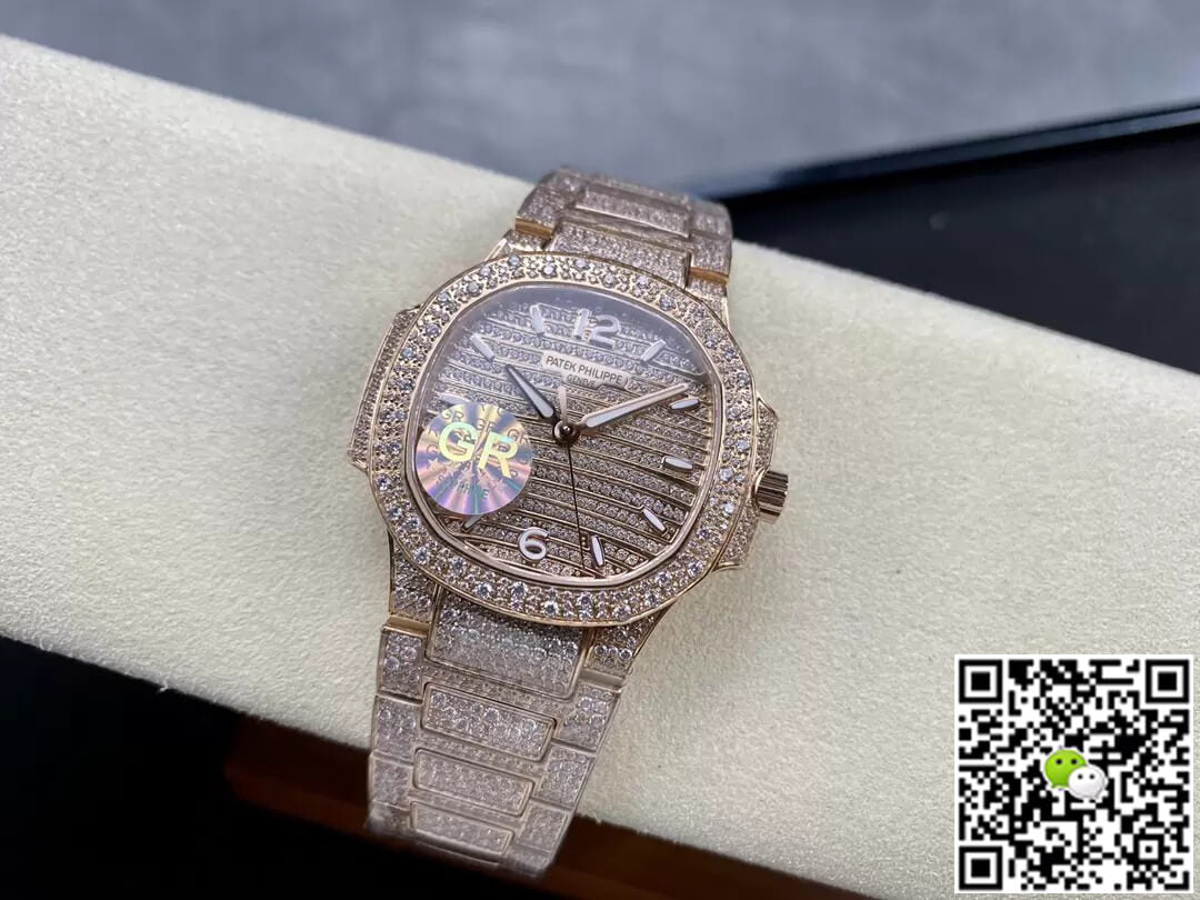 Patek Philippe Aquanaut 7118/1450R-001 GR Factory Gold Diamond Dial