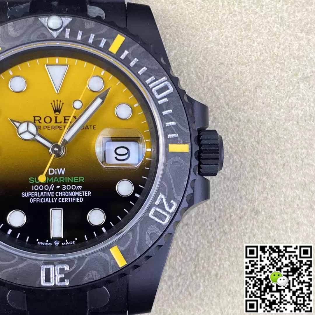 Rolex Submariner VS Factory Carbon Fiber Yellow Gradient Dial