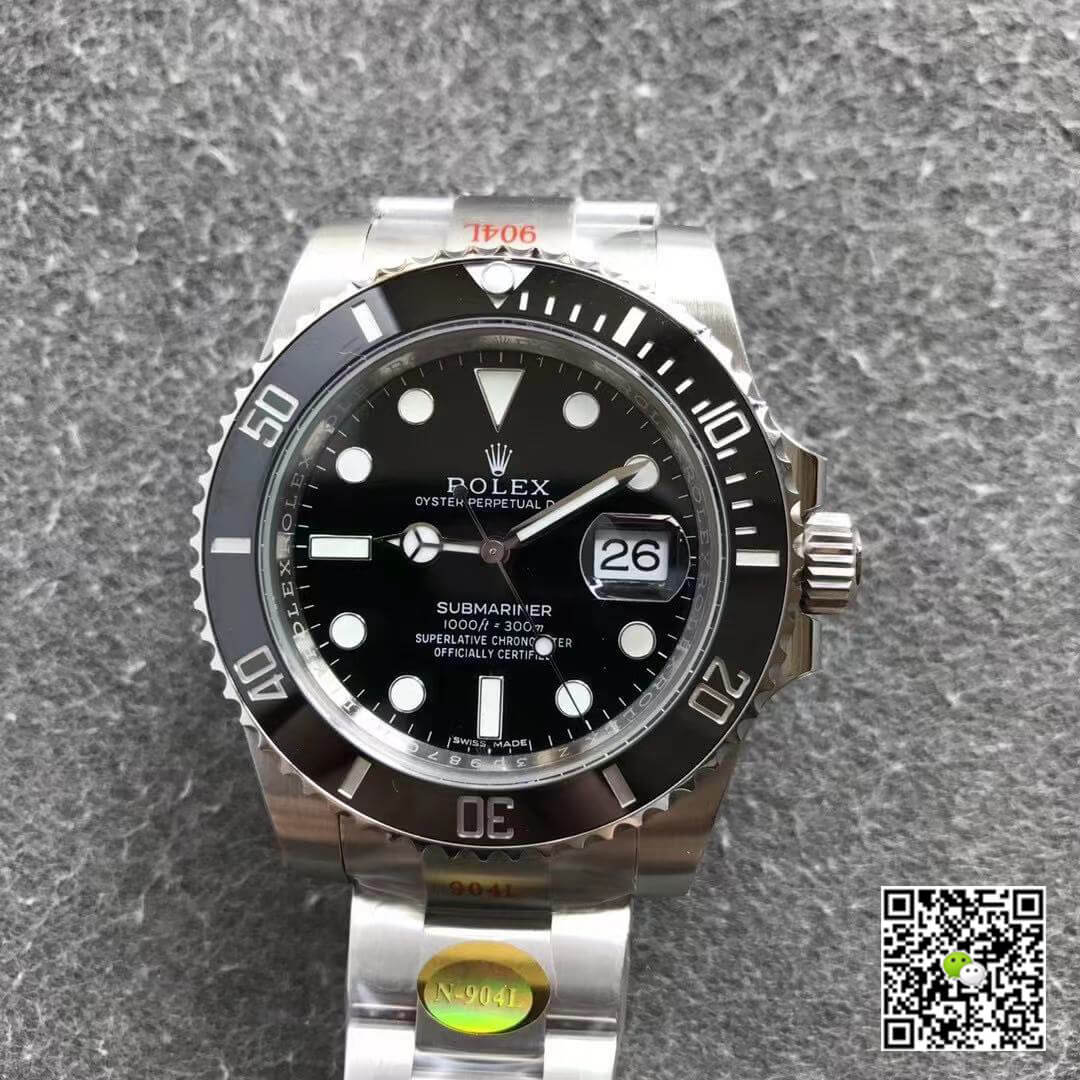 Rolex Submariner 116610LN Noob Factory V12 Black Dial