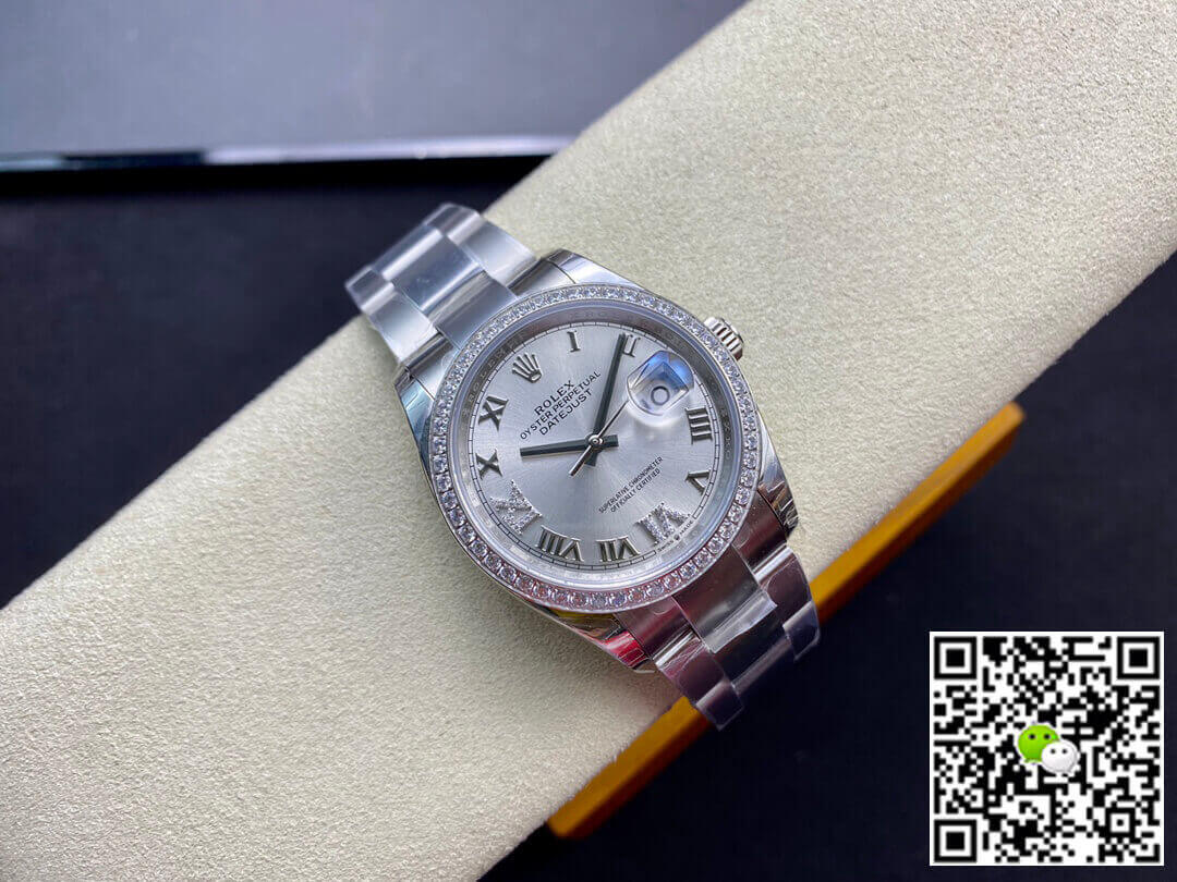 Rolex Datejust M126284RBR-0022 EW Factory Diamond-set Bezel