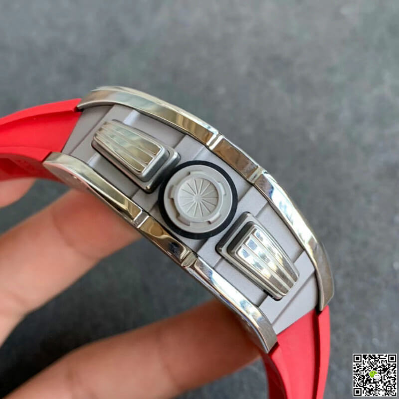 Richard Mille RM011 KV Factory Red Rubber Strap