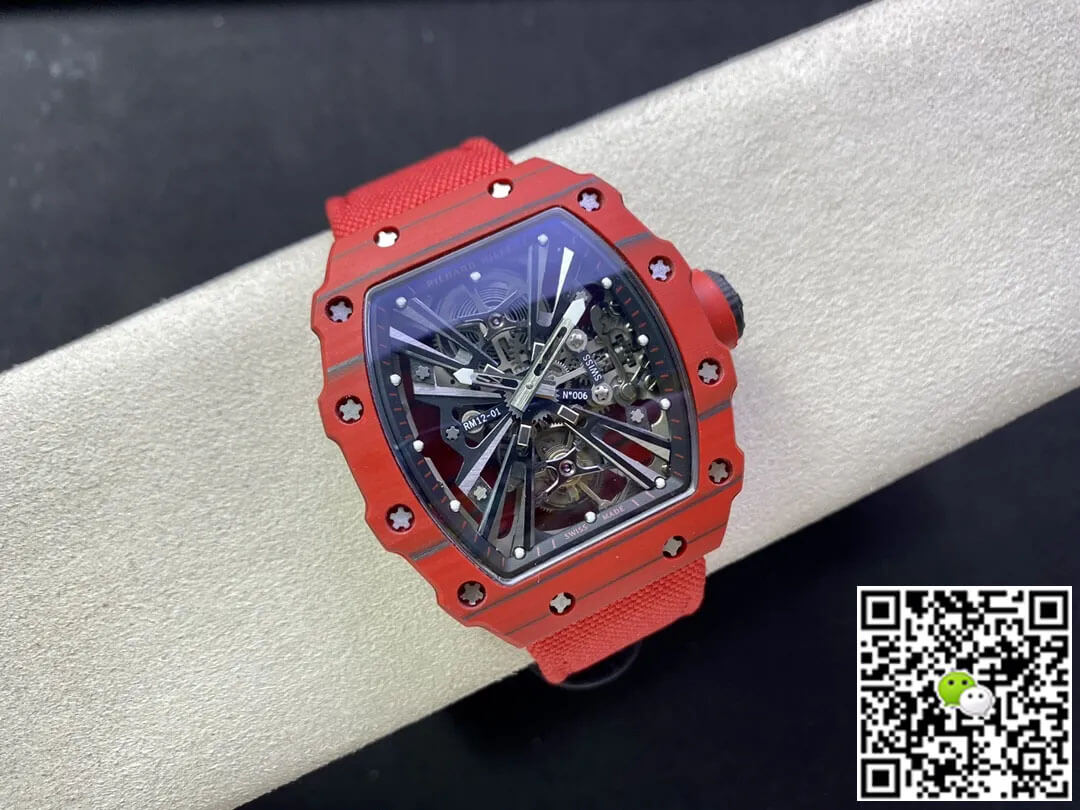 Richard Mille RM12-01 Tourbillon RM Factory Red Carbon Fiber Case