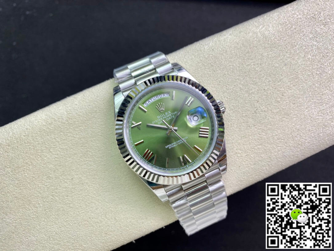 Rolex Day Date M228239-0033 EW Factory Olive Green Dial