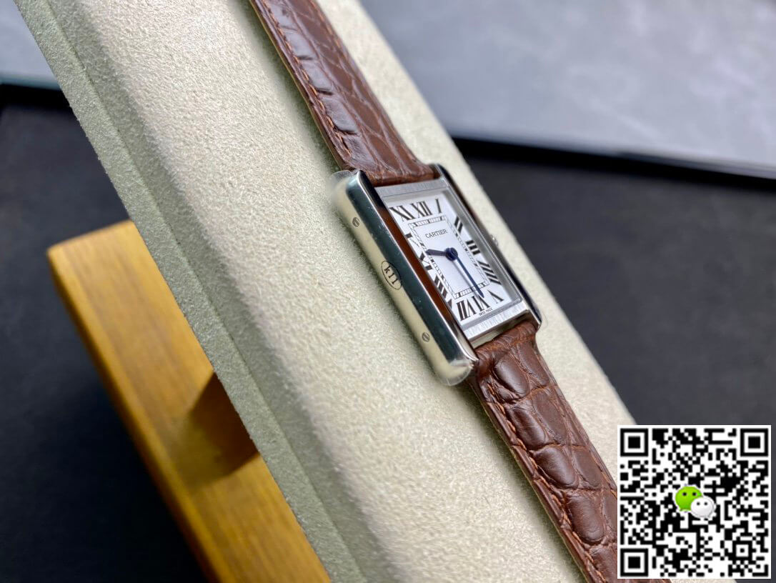 Cartier Tank 24MM K11 Factory Brown Leather Strap