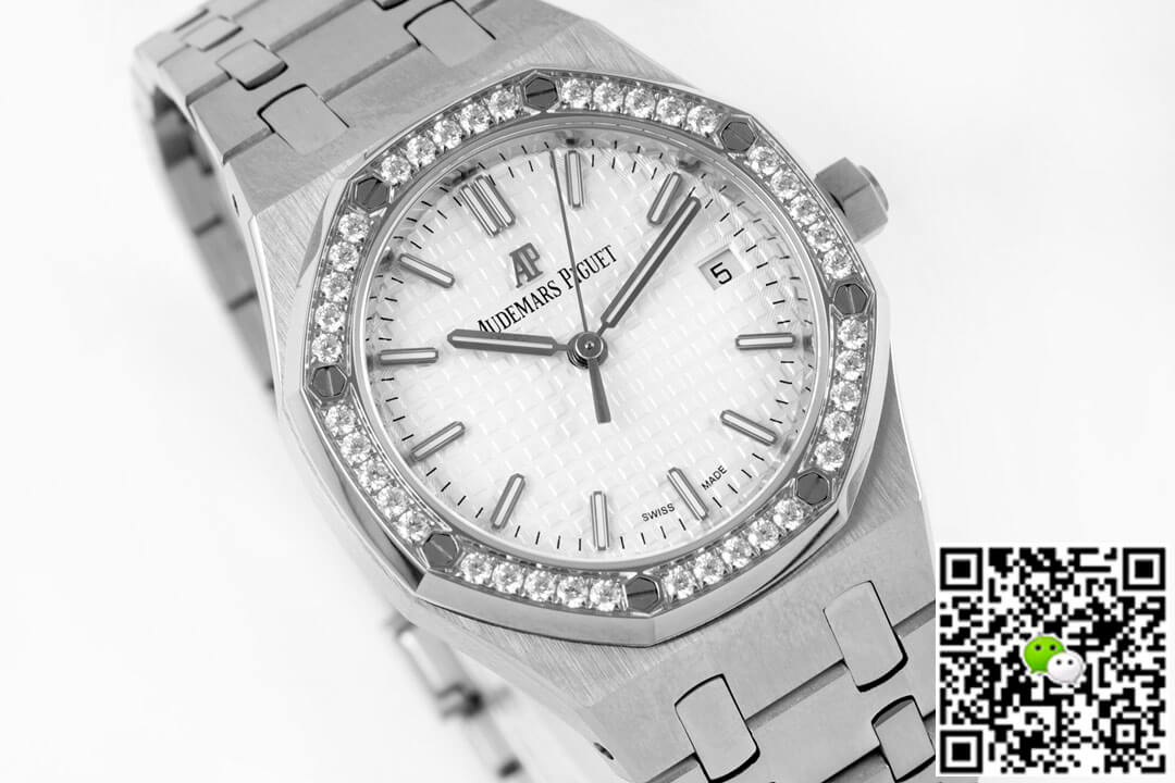 Audemars Piguet Royal Oak 77350ST 8F Factory Diamond-set Bezel
