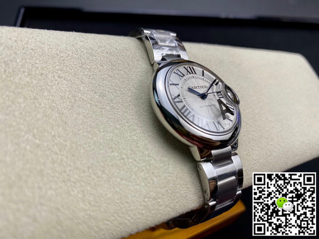 Ballon Bleu De Cartier 33MM W6920071 V6 Factory White Dial