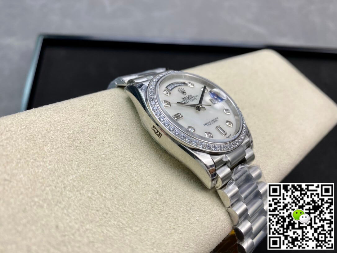 Rolex Day Date 128396TBR-0005 EW Factory Diamond-set Bezel