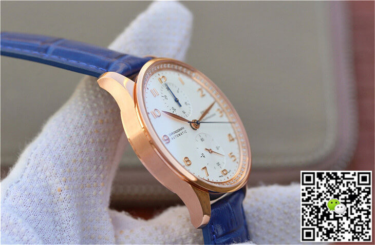 IWC Portuguese ZF Factory Blue Cowhide Strap