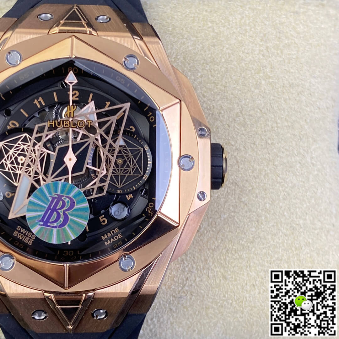 Hublot Big Bang Sang Bleu II 418.OX.1108.RX.MXM19 BB Factory Rubber Strap