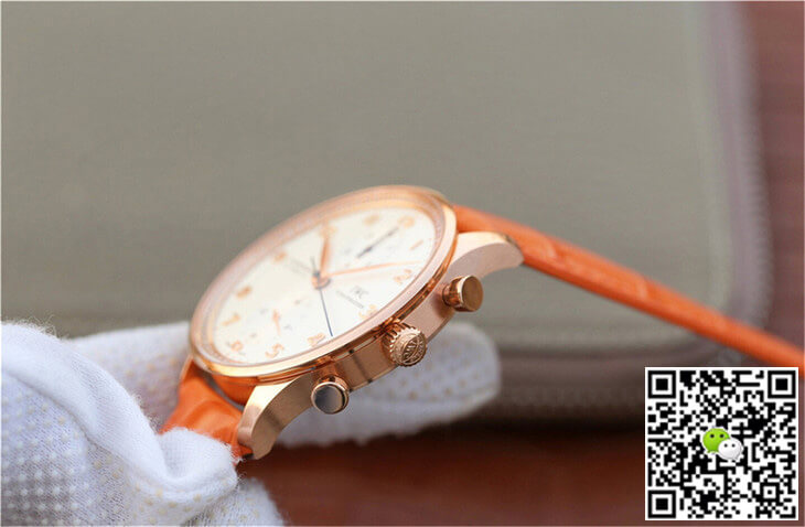 IWC Portuguese ZF Factory Orange Cowhide Strap
