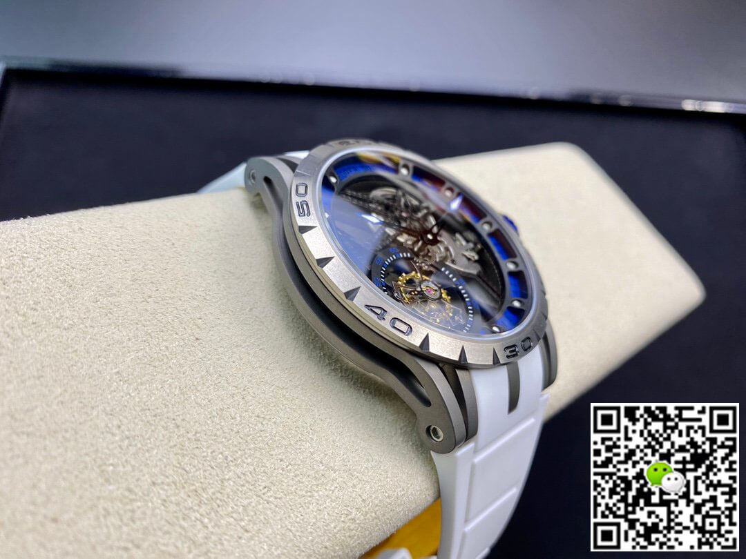 Roger Dubuis Excalibur RDDBEX0479 BBR Factory Tourbillon Rubber Strap