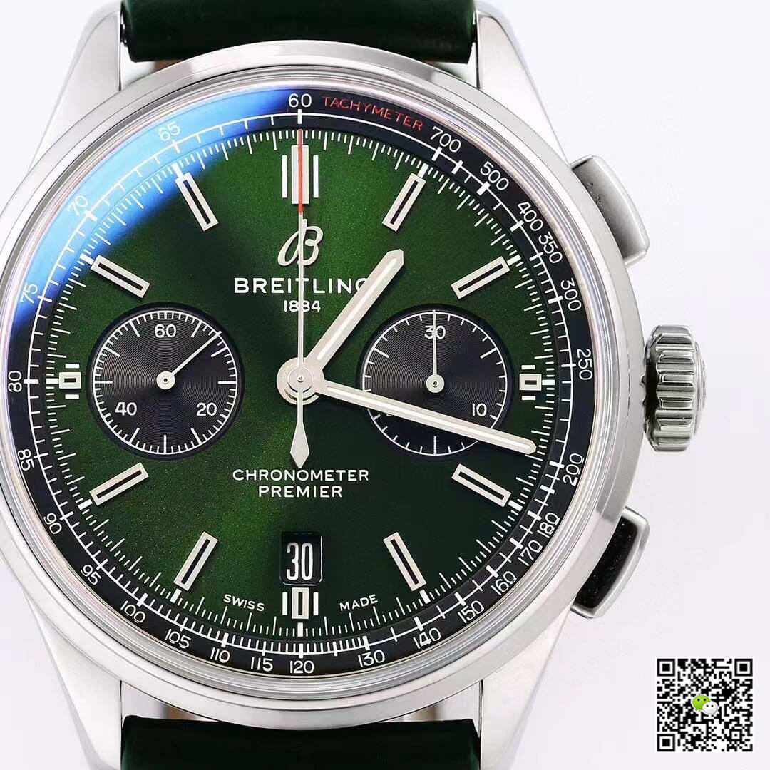 Breitling Premier B01 Chronograph AB0118A11L1X1 GF Factory V2 Green Dial