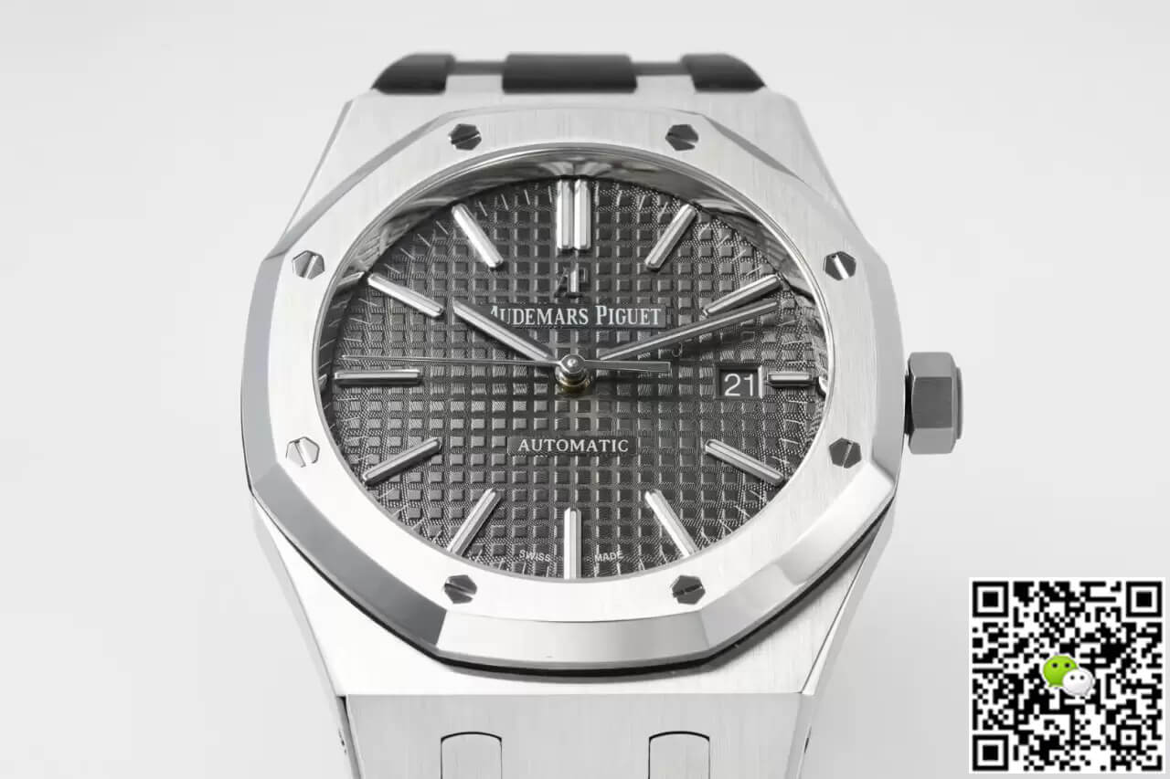 Audemars Piguet Royal Oak 15400 APS Factory Gray Dial Rubber Strap