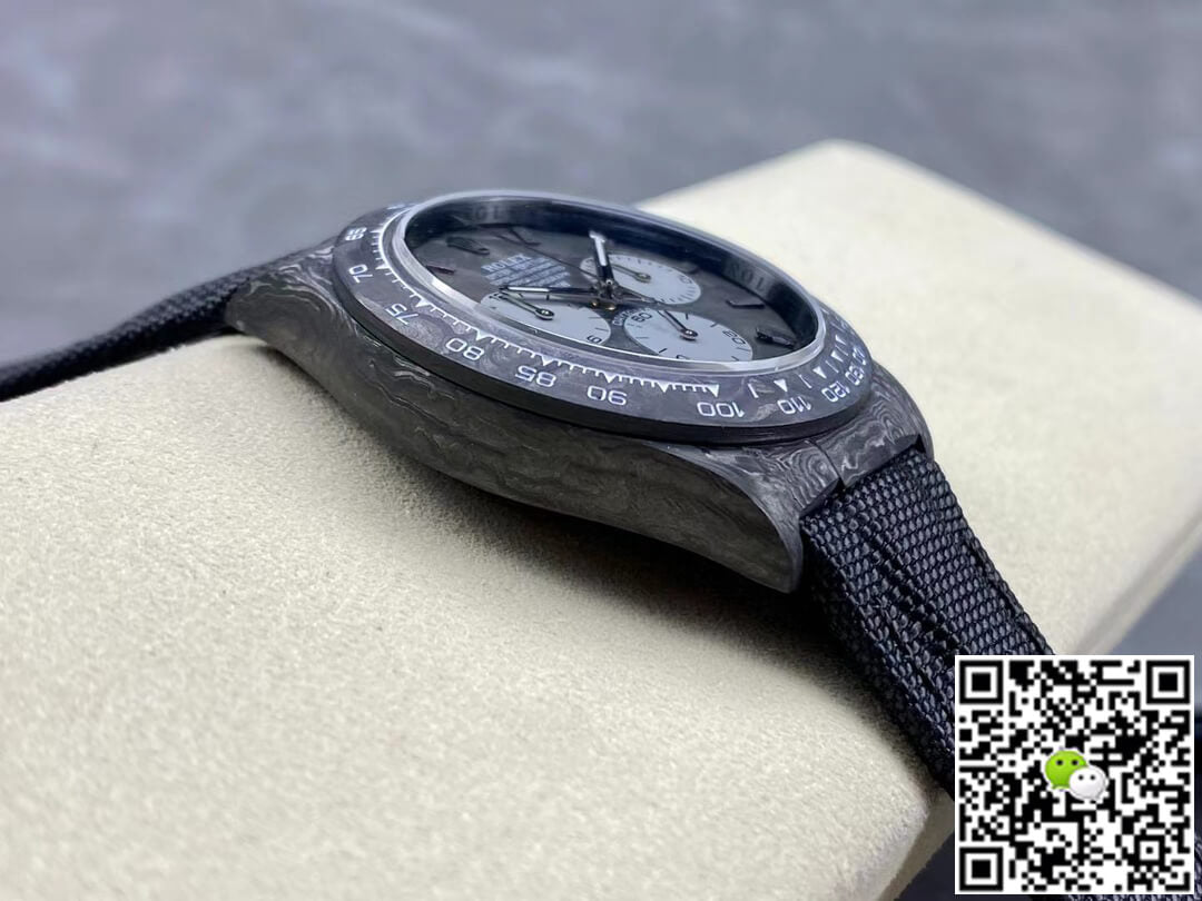 Rolex Daytona Cosmograph Diw Custom Version Noob Factory Black Strap