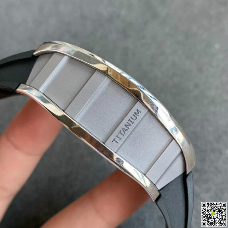 Richard Mille RM011 KV Factory Black Rubber Strap