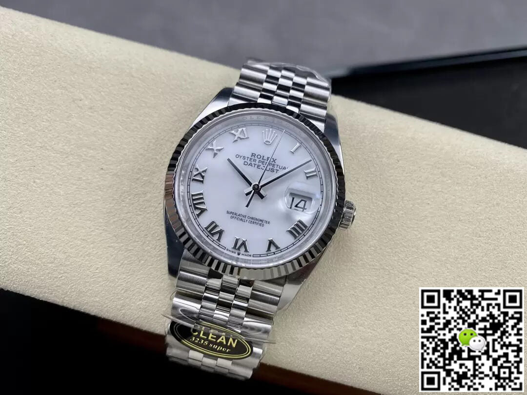 Rolex Datejust M126234-0025 36MM Clean Factory White Dial