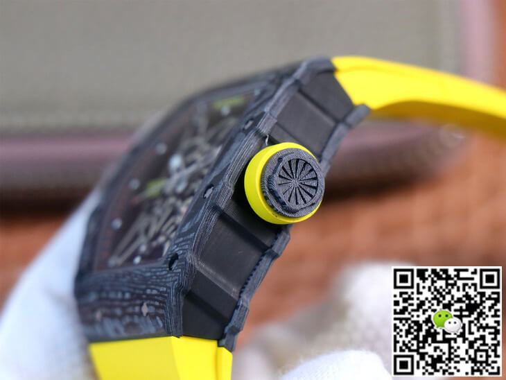Richard Mille RM35-02 ZF Factory Yellow Rubber Strap