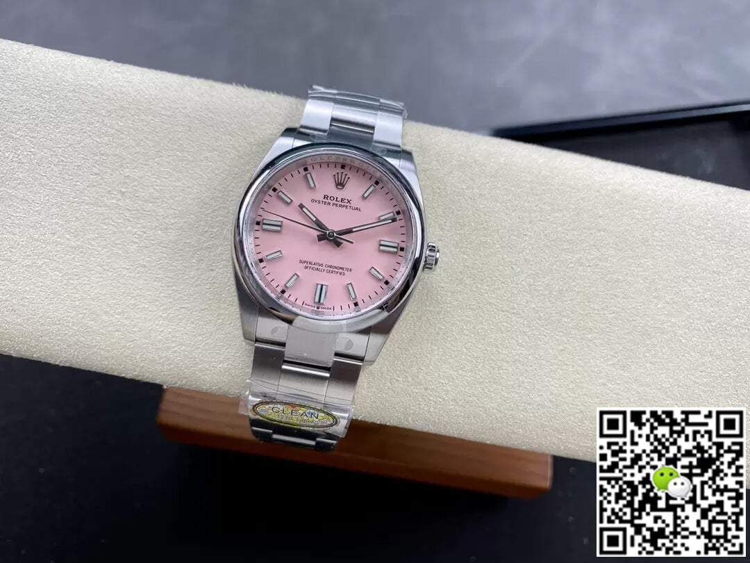 Rolex Oyster Perpetual M126000-0008 36MM Clean Factory Pink Dial