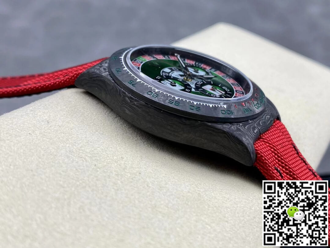 Rolex Daytona Cosmograph Carbon Fiber Diw Custom Version Noob Factory Green Dial