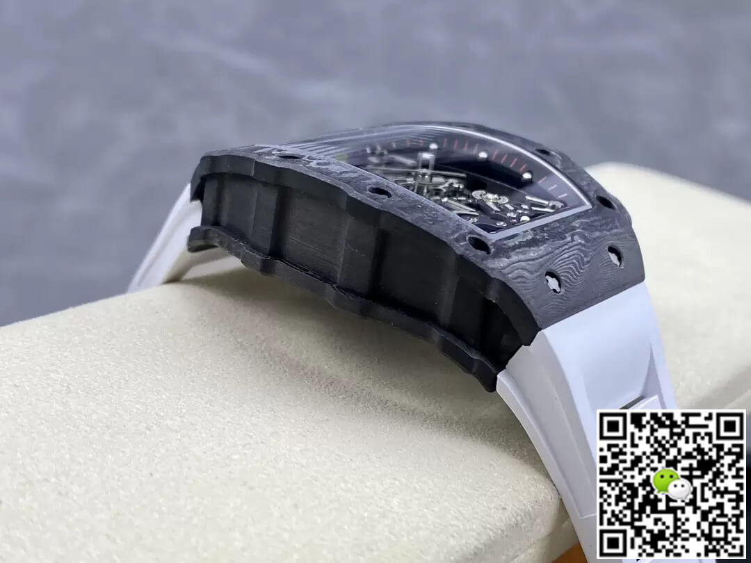 Richard Mille RM35-02 Carbon Fiber T+ Factory White Rubber Strap