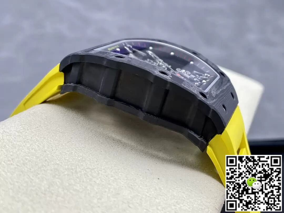 Richard Mille RM35-02 NTPT Carbon Fiber T+ Factory Yellow Rubber Strap