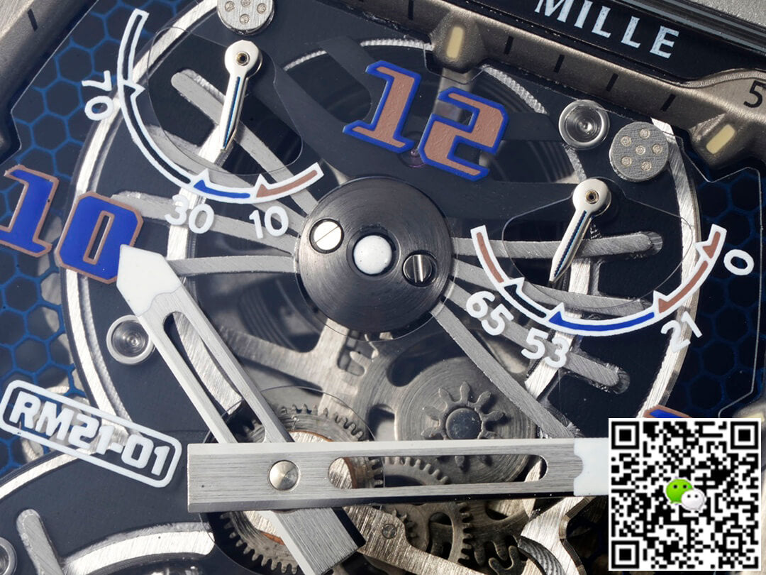 Richard Mille RM21-01 RM Factory Tourbillon Skeleton Dial Black Strap
