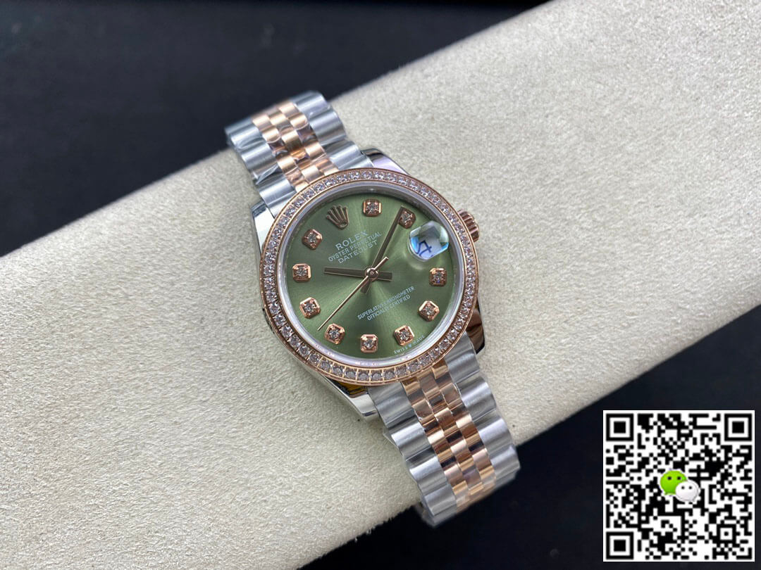 Rolex Datejust 31MM EW Factory Diamond-set Green Dial