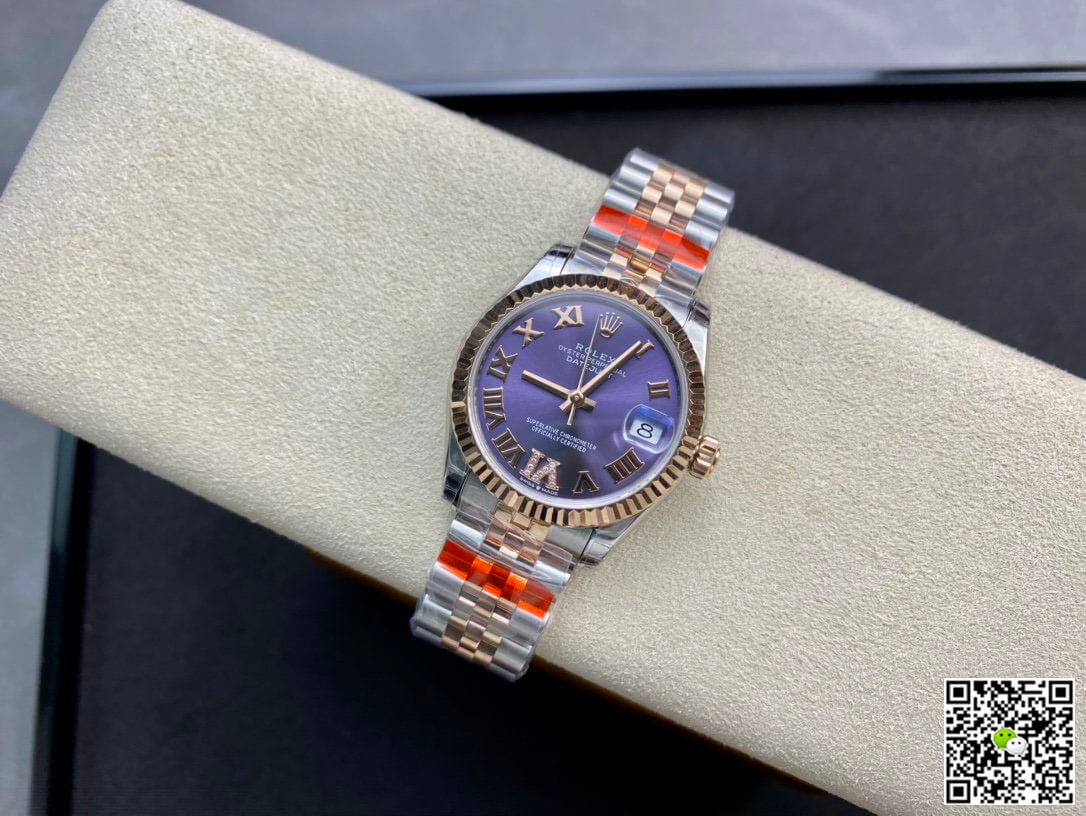 Rolex Datejust M278271-0020 TW Factory Diamond Eggplant Purple Dial