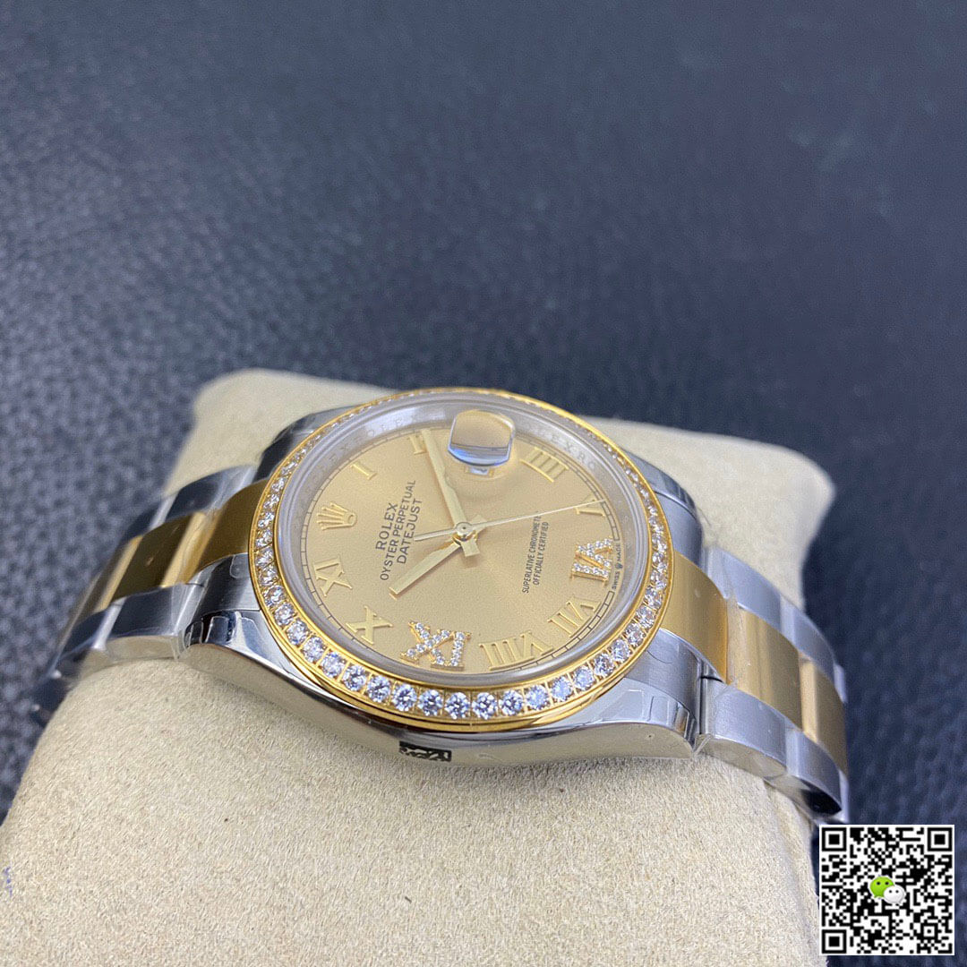 Rolex Datejust 126283 EW Factory Diamond Gold Dial