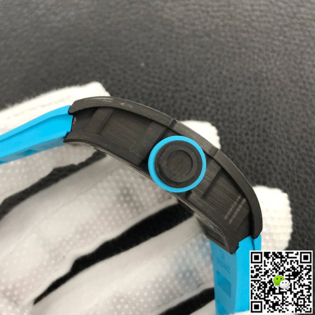 Richard Mille RM055 ZF Factory Blue Rubber Strap