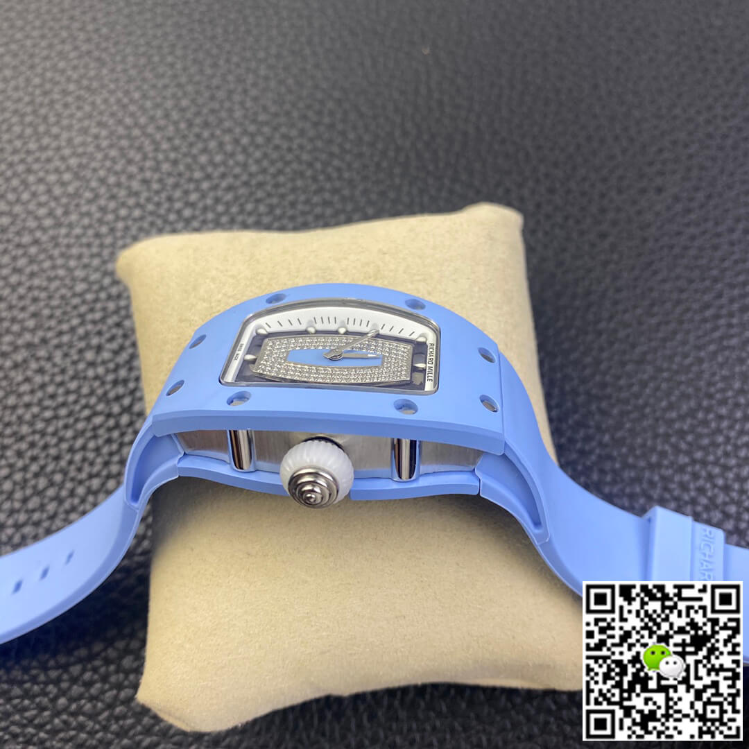 Richard Mille RM 07-01 RM Factory Blue Rubber Strap