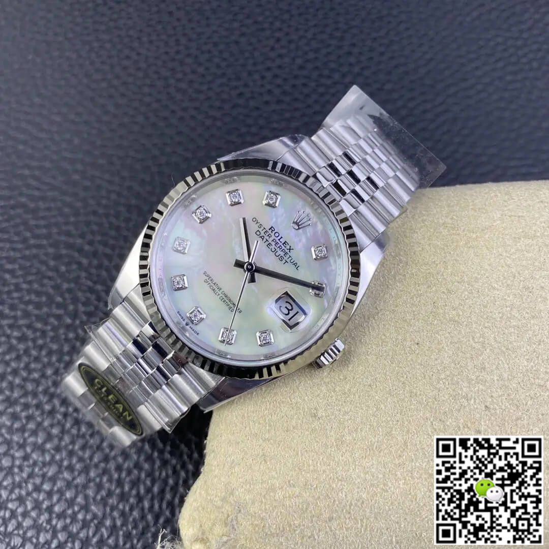 Rolex Datejust M126234-0019 36MM Clean Factory Mother-of-pearl Dial