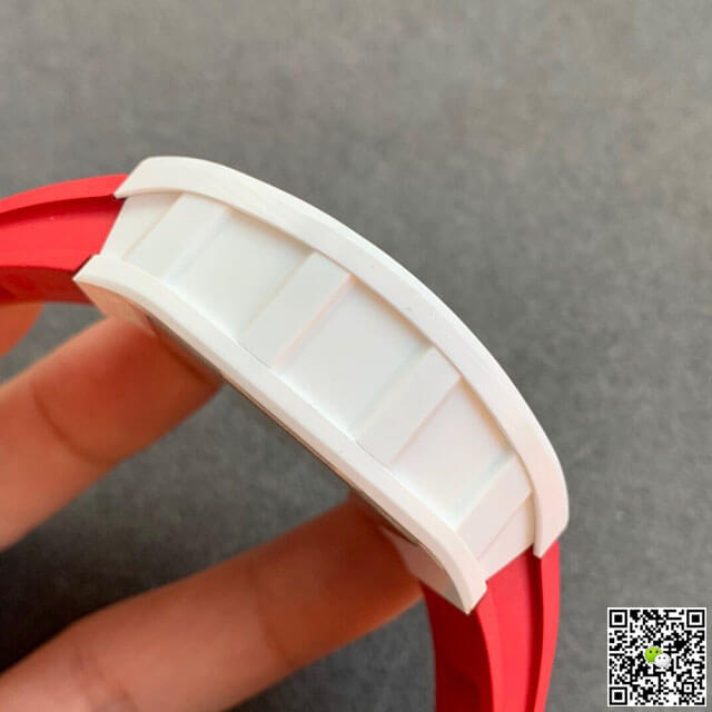 Richard Mille RM055 KV Factory V2 Red Rubber Strap