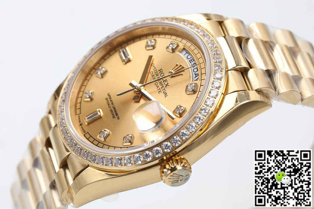 Rolex Day Date M128348RBR-0008 EW Factory Yellow Gold