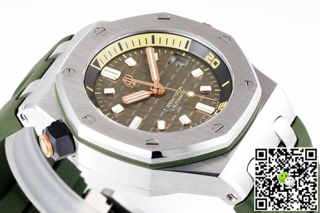 Audemars Piguet Royal Oak Offshore 15720ST.OO.A052CA.01 ZF Factory Green Strap