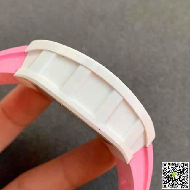 Richard Mille RM055 KV Factory V2 Pink Rubber Strap