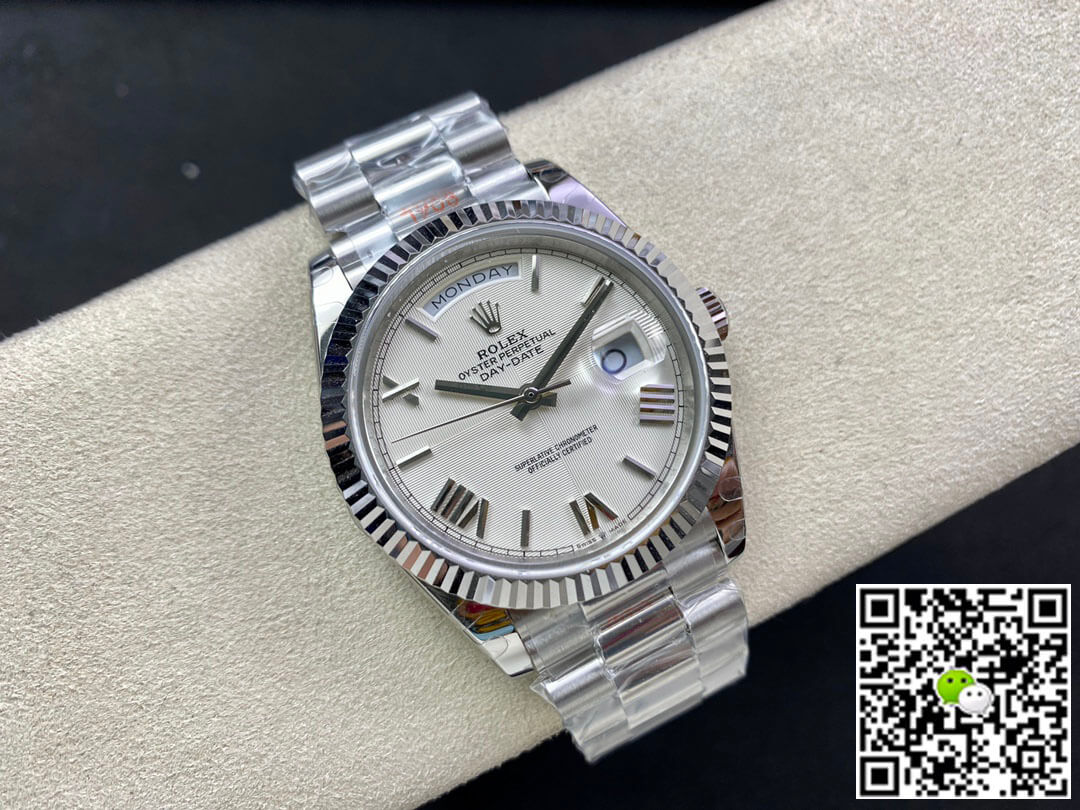 Rolex Day Date 228239-83419 EW Factory Silver Dial