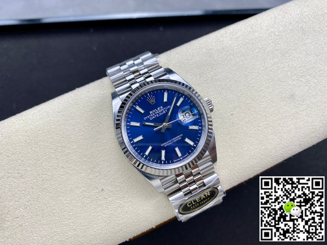 Rolex Datejust M126234-0017 36MM Clean Factory Blue Dial