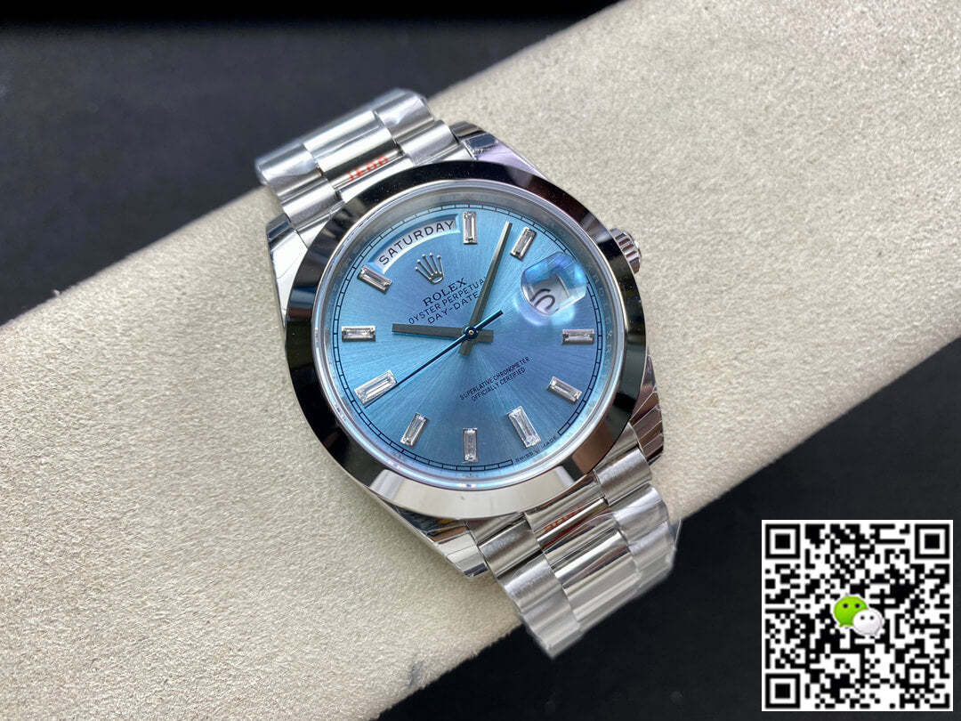 Rolex Day Date 228206 EW Factory Ice Blue Dial