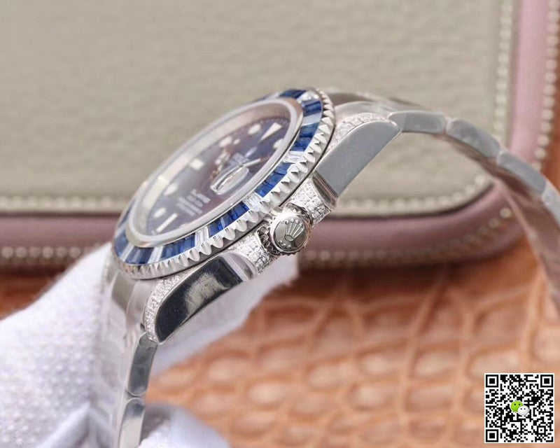 Rolex Submariner Date 116619LB Diamond Customized Edition GS Factory Blue Dial