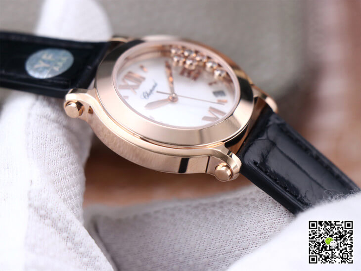 Chopard Happy Sport 278492 YF Factory White Dial Rose Gold