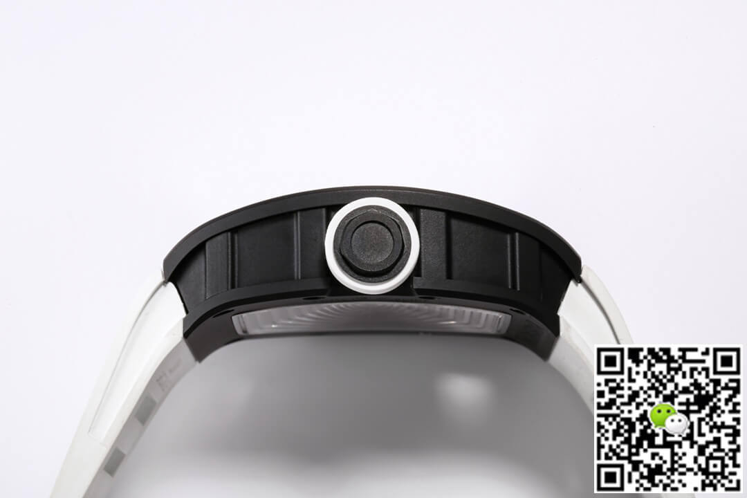 Richard Mille RM-055 BBR Factory White Rubber Strap