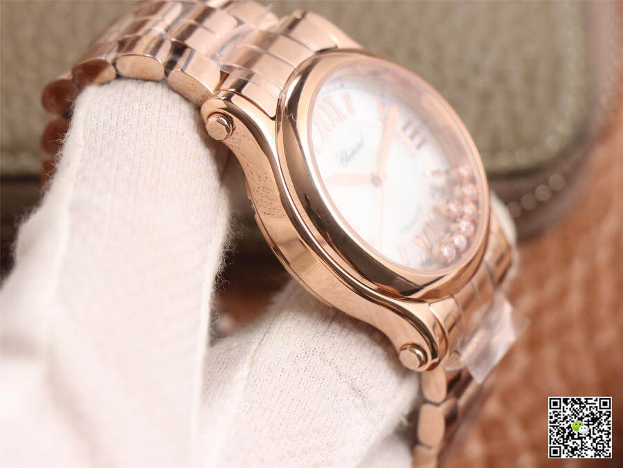 Chopard Happy Sport 274808-5002 YF Factory White Dial Rose Gold